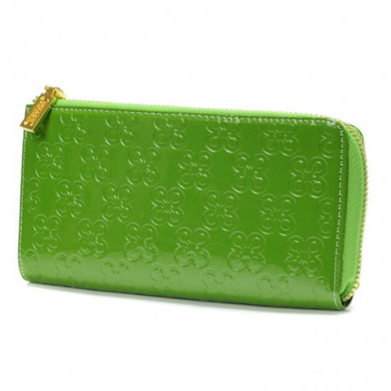 Coach Accordion Zip Large Green Wallets DVD | Coach Outlet Canada